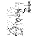 Kenmore 11081863300 machine base parts diagram