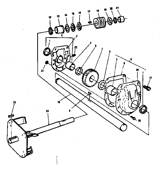 Craftsman 536886500 gear box diagram