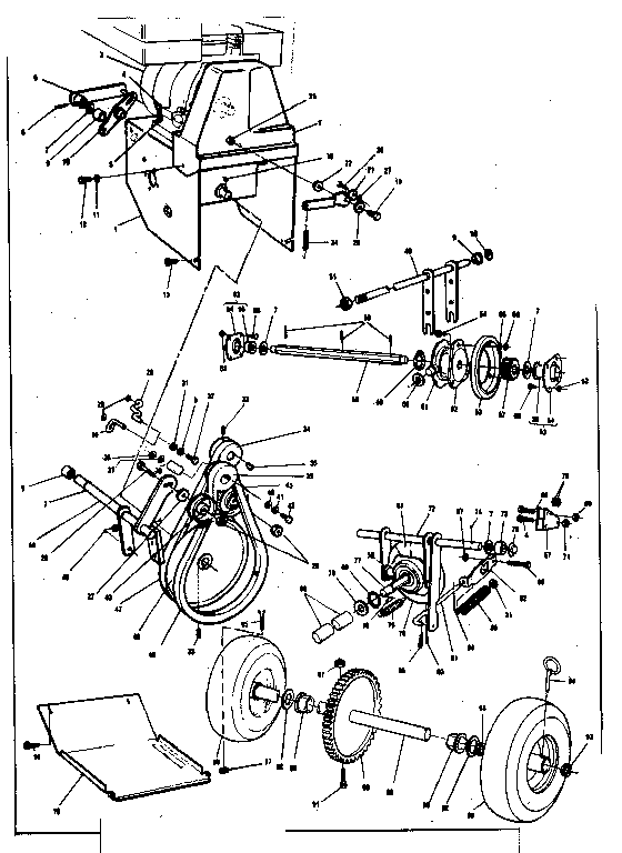 Craftsman 536886500 motor mount assembly diagram