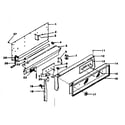 Kenmore 1197498710 backguard section diagram