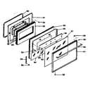 Kenmore 1197498710 oven door diagram
