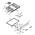 Kenmore 9117188810 main top section diagram