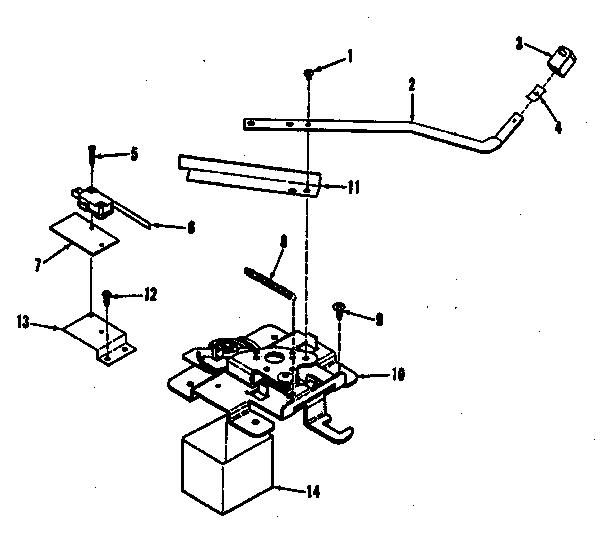 Kenmore 9119368810 door lock section diagram