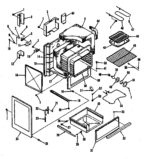 Kenmore 9119368810 body section diagram