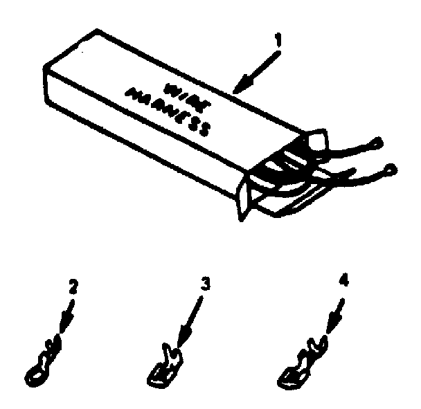 Kenmore 9119368810 wire harnesses and components diagram