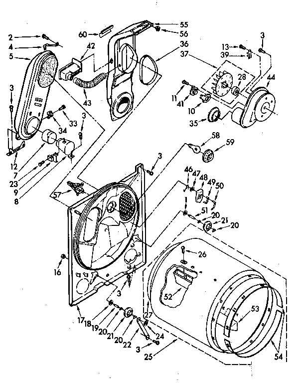 Kenmore 11087683610 bulkhead parts diagram
