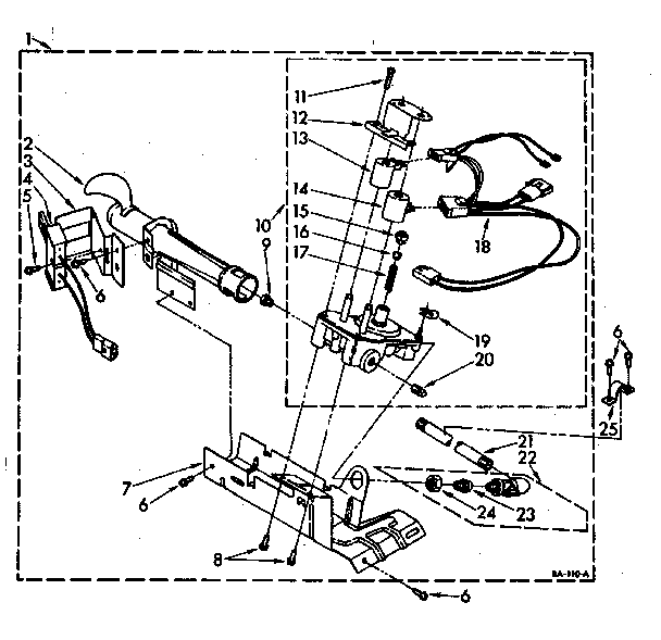 Kenmore 11087683610 burner assembly diagram