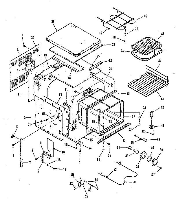 Kenmore 2784088891 body section diagram