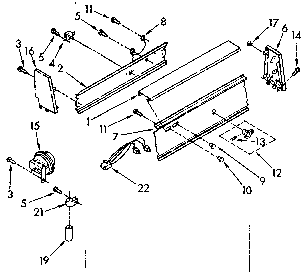 Kenmore 11082407820 console parts diagram