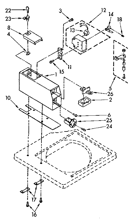 Kenmore 11082407820 meter case parts diagram