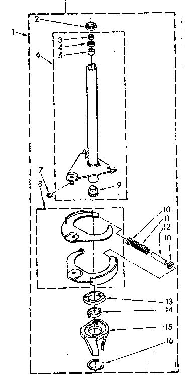 Kenmore 11082407820 brake and drive tube parts diagram