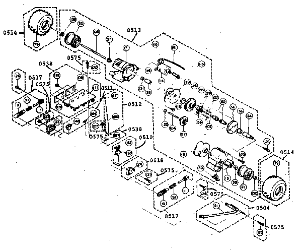 Nikko 14085/6 drive unit assembly diagram