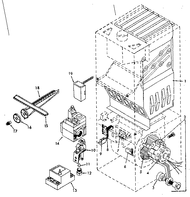 ICP NUGJ100DF01 functional replacement parts diagram