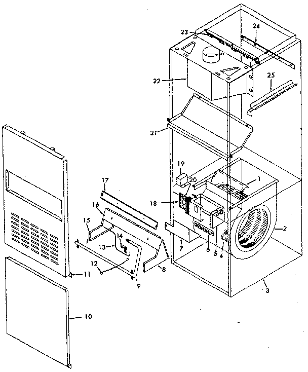 ICP NUGJ100DF01 non-functional replacement parts diagram