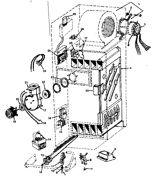Kenmore 867762351 functional replacement parts diagram