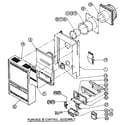 Continental RDD14-OP furnace & control assembly diagram