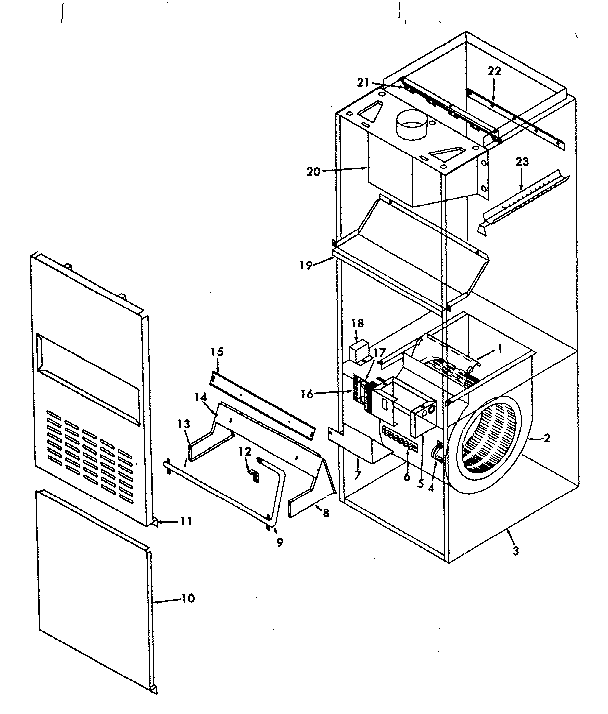 ICP NUGG175DK02 non-functional replacement parts diagram