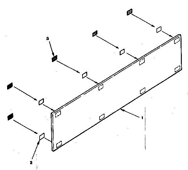 Sears 738676600 service access panel diagram