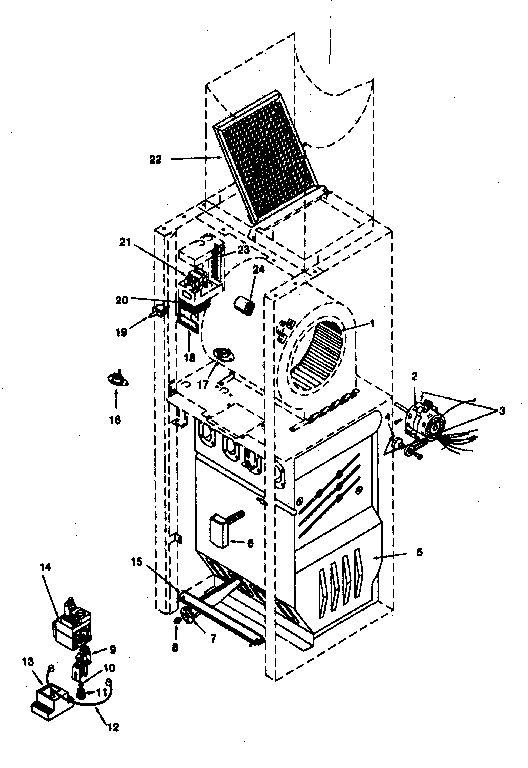 ICP NDGIP75DF02 functional replacement parts diagram