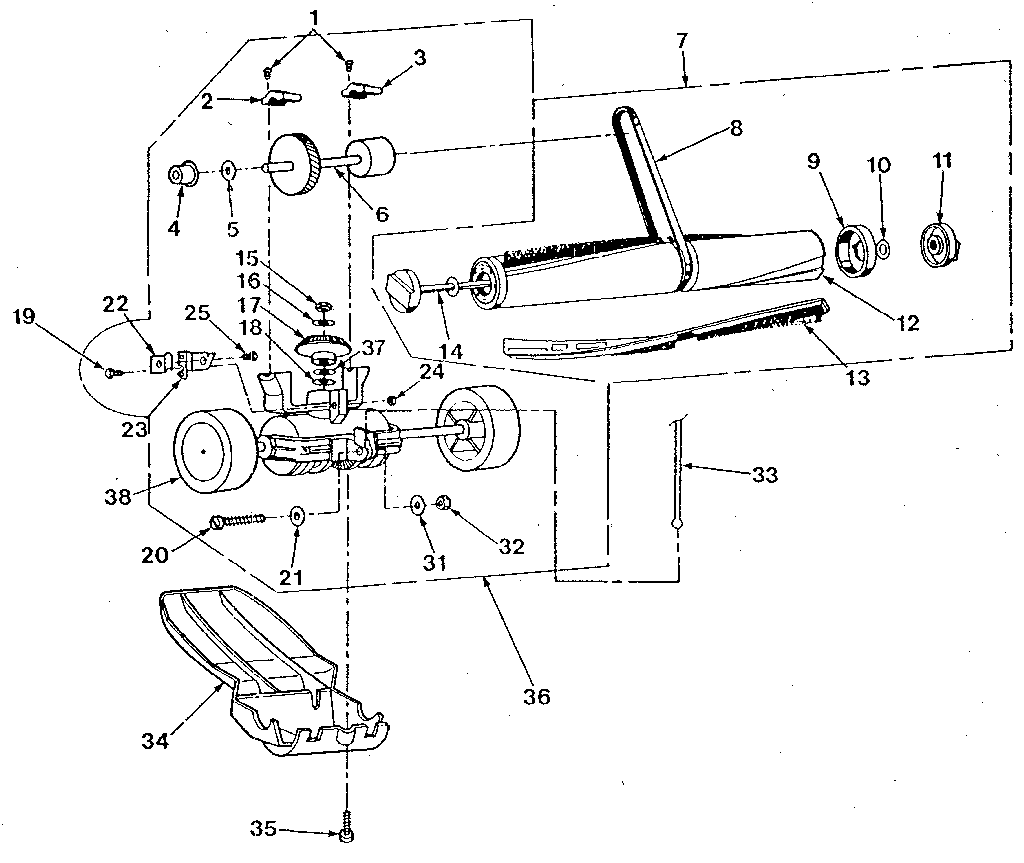 Kenmore 1753790280 transmission assembly diagram