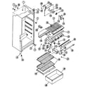 Kenmore 2538684060 cabinet parts diagram