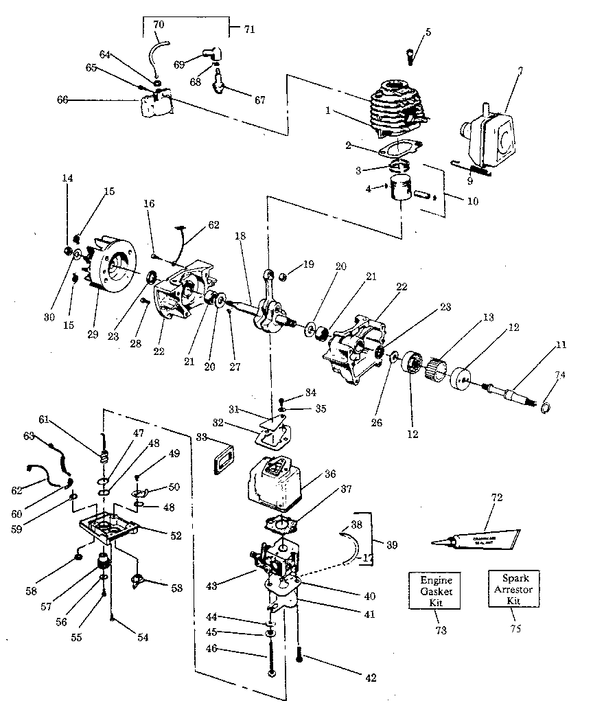 Craftsman 358796990 engine diagram