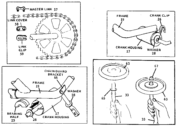 Sears 512878591 crank assembly diagram