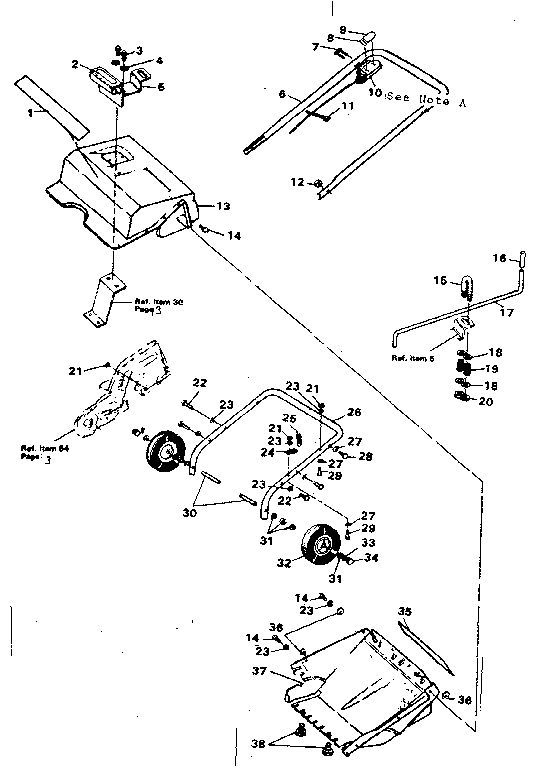 Craftsman 536883200 main frame diagram