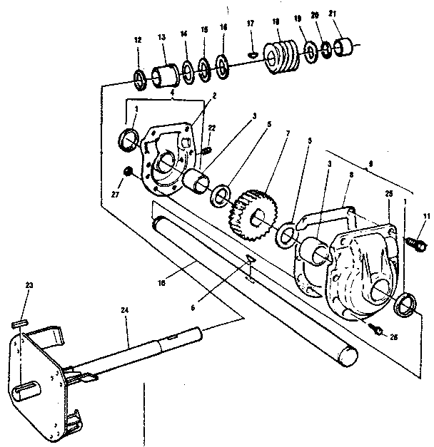 Craftsman 536884900 gear box diagram