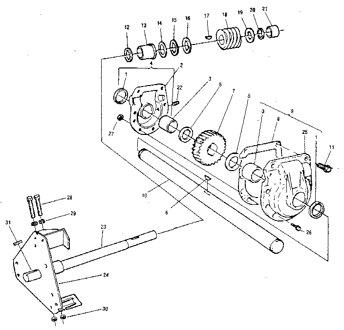 Craftsman 536885000 gear box diagram