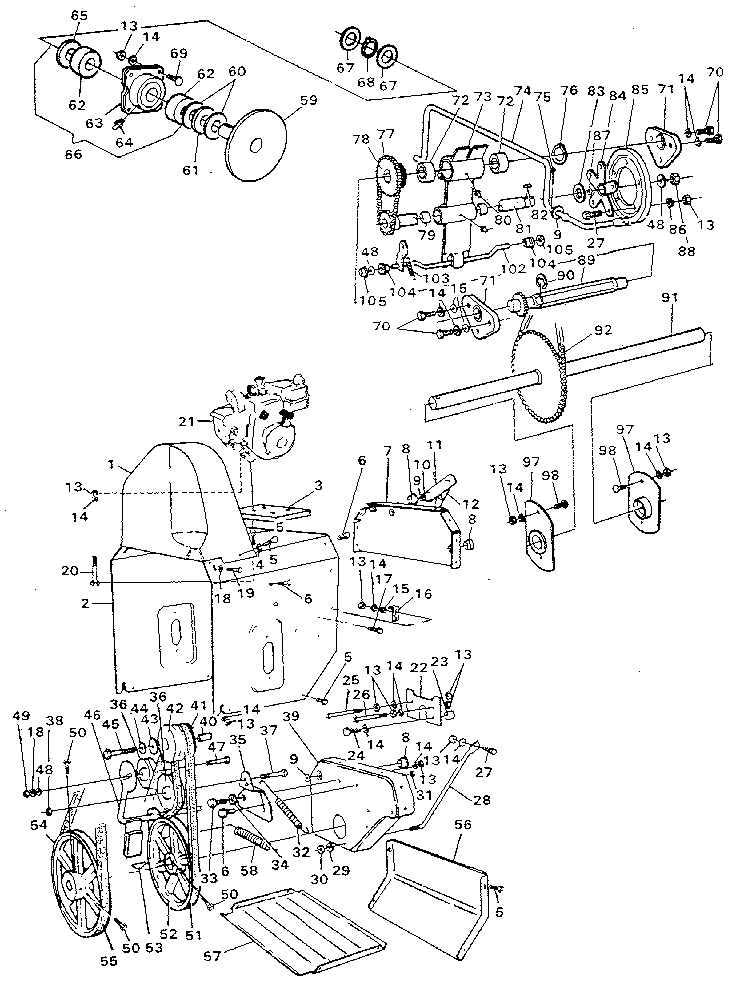 Craftsman 536885000 motor mount diagram