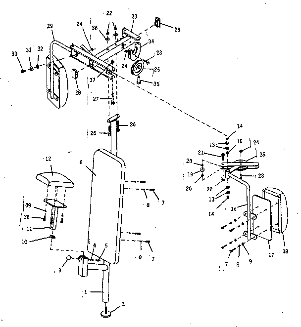 Turco VERTICAL CHEST upright weldment diagram