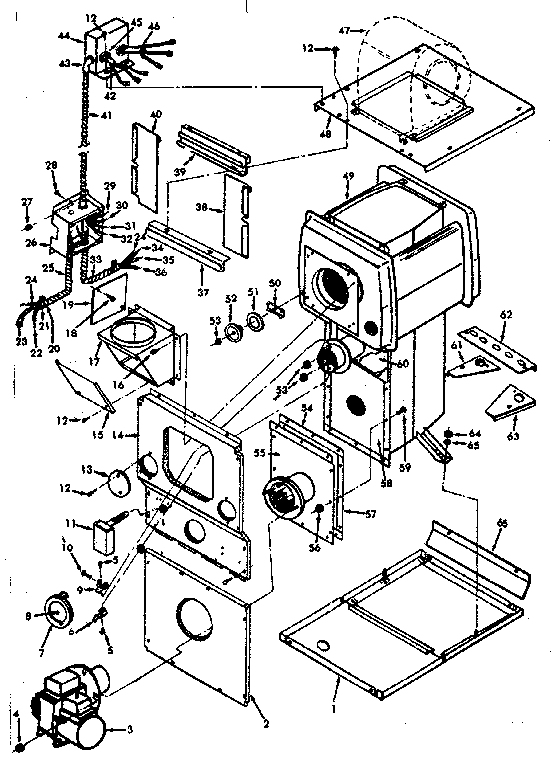 ICP NDOD084DF01 functional replacement parts diagram