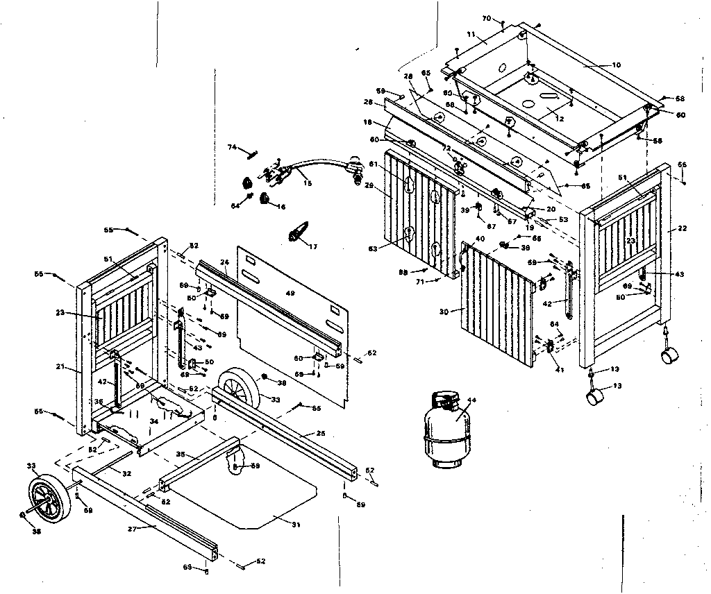 Kenmore 9161087280 cart assembly diagram