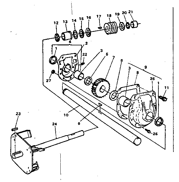 Craftsman 8875 gear box diagram