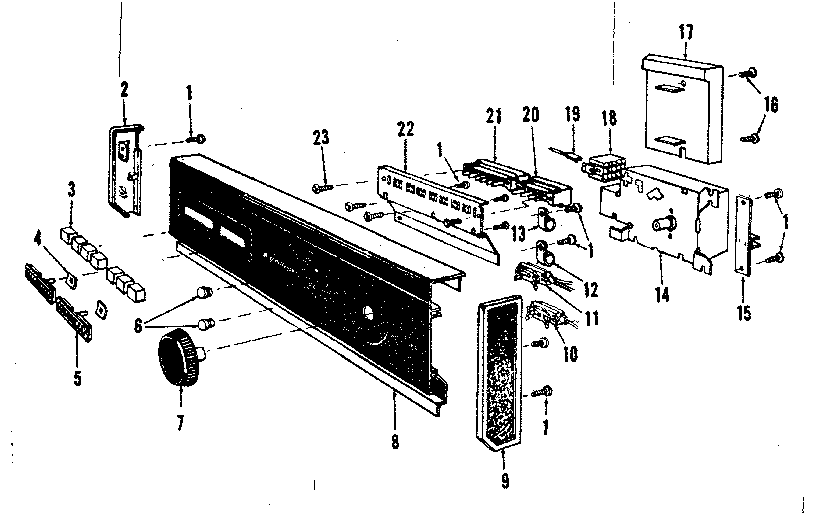 Kenmore 5871428080 console panel details diagram