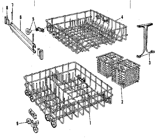 Kenmore 5871428080 rack details diagram