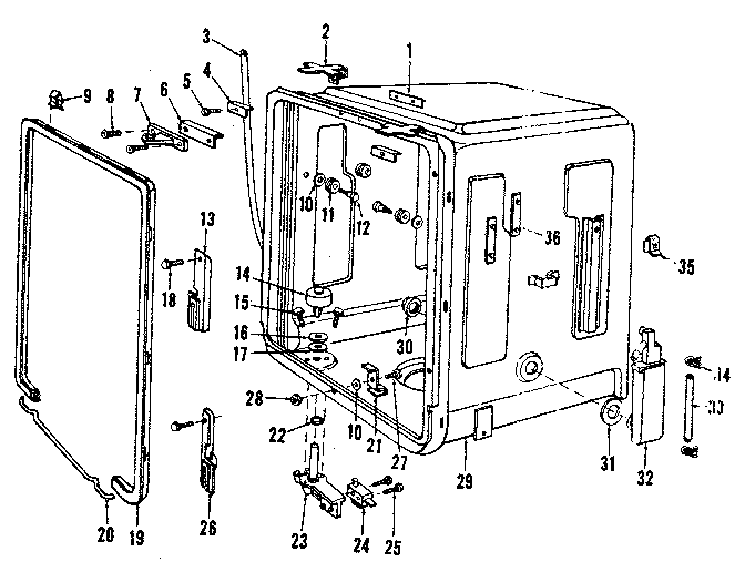Kenmore 5871638580 tub details diagram