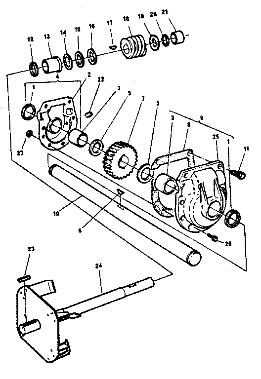 Craftsman 768884900 gear box diagram