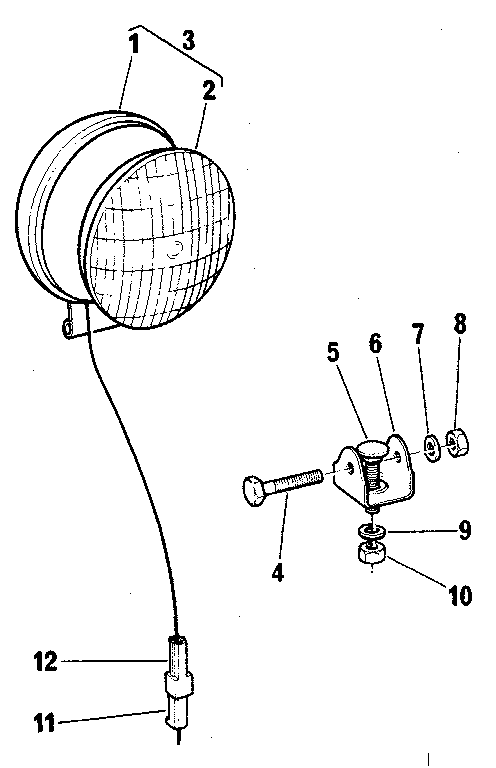 Craftsman 768884900 light kit diagram