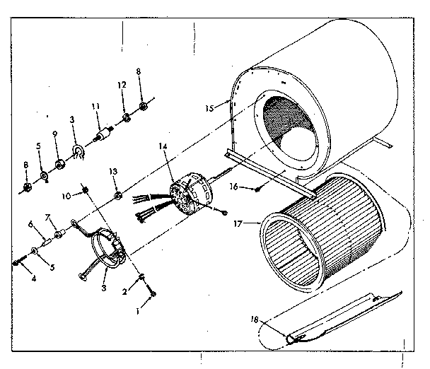 Kenmore 867776230 blower diagram