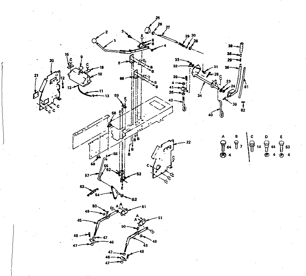 Craftsman 917254271 lift adjustment diagram