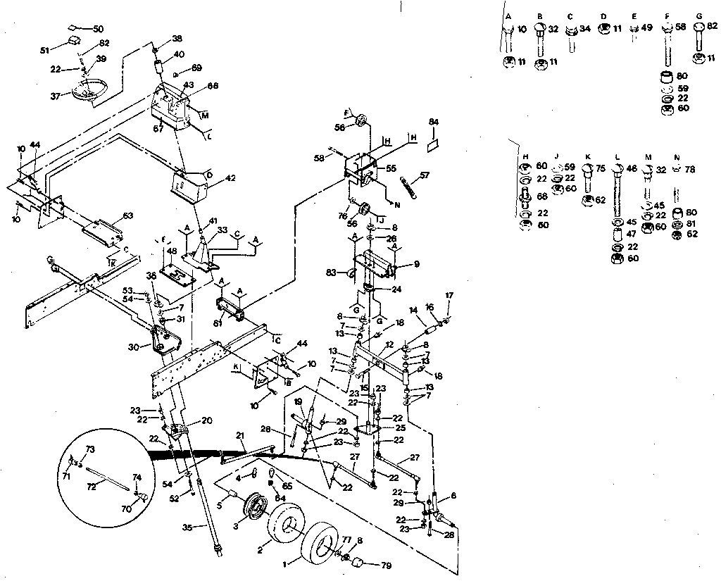 Craftsman 917254412 steering diagram