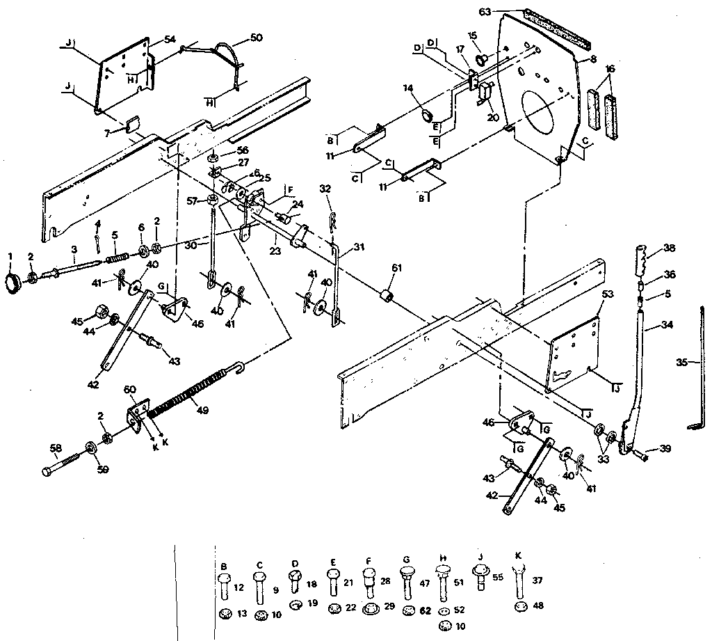 Craftsman 917254412 mower lift diagram