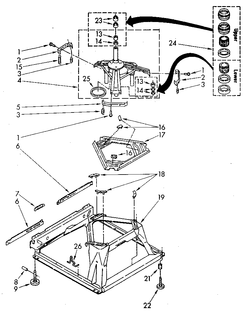 Kenmore 11082980700 machine base diagram