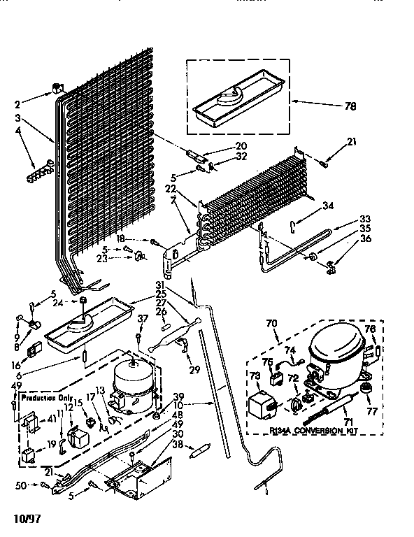 Kenmore 1068678283 unit parts diagram