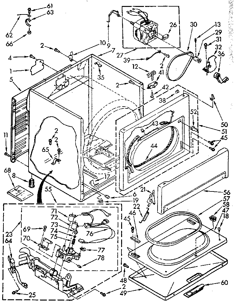 Sears 11087870000 cabinet diagram