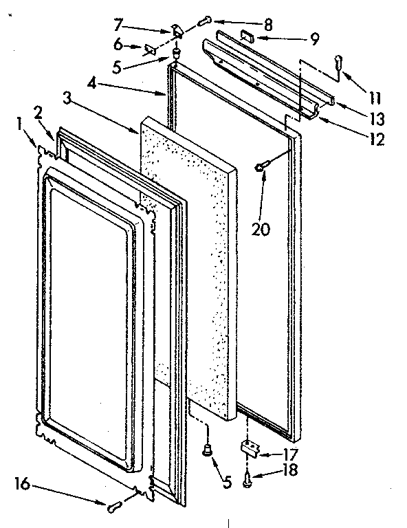 Kenmore 1068572813 handi-door diagram