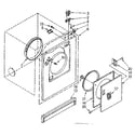 Kenmore 11086879800 panel and door parts diagram
