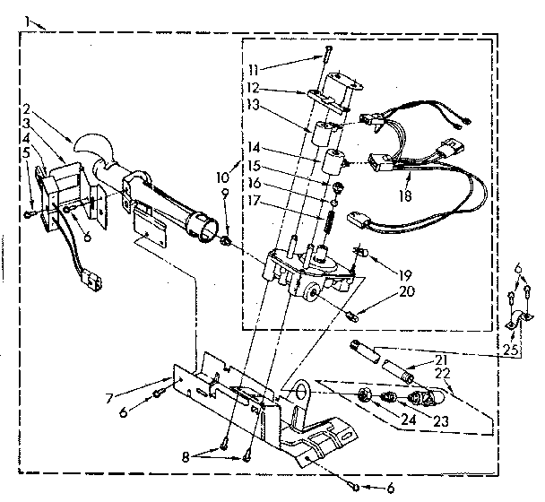 Sears 11087682710 burner assembly diagram